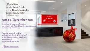 Gottesdienst und Feier zu Weihnachten / Ibadah dan Pesta Natal 25.12.2021